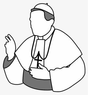 Pope Svg Clip Arts - Pope Clip Art, HD Png Download, Transparent PNG