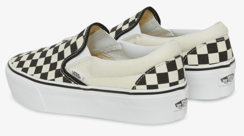 Ua Classic Slip On Platform Sneakers, Black/white, - Slip-on Shoe, HD ...