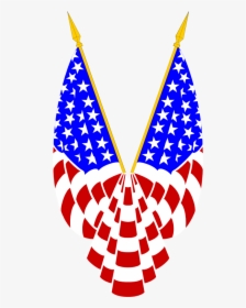 Art Twin Towers Draped In The American Flag, HD Png Download, Transparent PNG