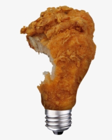 Processed Chicken Renewable Energy Bulb - Bite Out Chicken Legs, HD Png Download, Transparent PNG