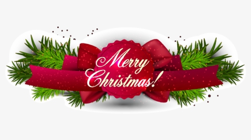 Christmas Card New Year S Day - Merry Christmas Banner Card, HD Png Download, Transparent PNG