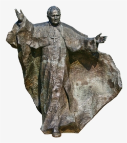Monument, Pope, John Paul Ii, Karol Józef Wojtyła - Bronze Sculpture, HD Png Download, Transparent PNG