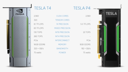 Nvidia Tesla T4 Gpu, HD Png Download, Transparent PNG