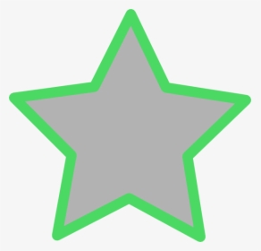 Grey Favorite Green Border Svg Clip Arts - Light Green Star Clipart, HD Png Download, Transparent PNG