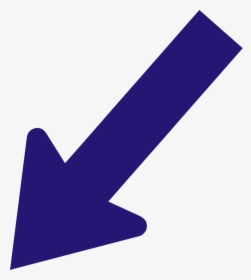 Diagonal Arrow Down To The Left, HD Png Download, Transparent PNG