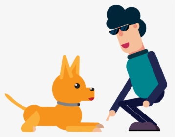 Train Dog To Sit Clipart, HD Png Download, Transparent PNG