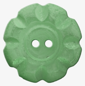 Button With Scalloped Border, Green - Circle, HD Png Download, Transparent PNG