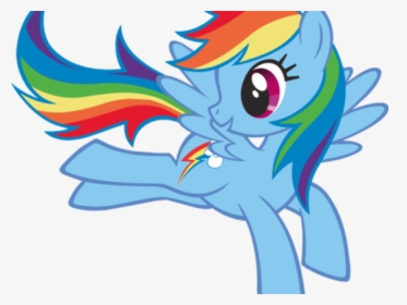 Pony Clipart Rainbow Dash - My Little Pony Rainbow Dash Png, Transparent Png, Transparent PNG
