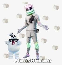 Marshmello Ghostbusters Fortnite Marshmallow - Marshmello Fortnite Costume, HD Png Download, Transparent PNG