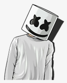 Marshmello Drawing Clipart , Png Download - Alone Marshmello, Transparent Png, Transparent PNG