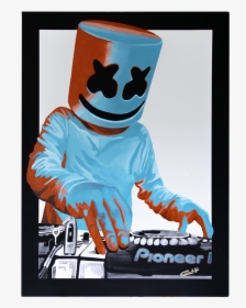 Marshmello Painting By Casey Lynn Hancock - Poster, HD Png Download, Transparent PNG