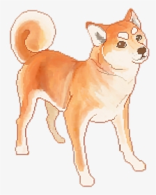 #doggo #dog #shiba #pixelart - Shiba Inu Pixel Art, HD Png Download, Transparent PNG