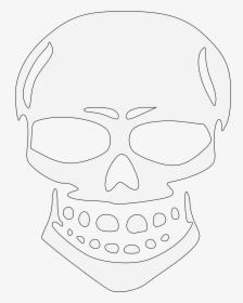 Transparent Evil Skull Png - هيكل عظمي وجه, Png Download, Transparent PNG
