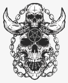 #freetoedit #skull #pentagram #cult #evil #horns #satan - New Orleans, HD Png Download, Transparent PNG