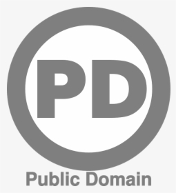 Copyright-free, Logo, Cc0, License, Pd, Round, Gray - Logo Libre De Droit, HD Png Download, Transparent PNG