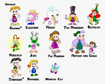 One Of Rayman Main Objective Is To Help Save The Electoons - Rayman Origins Character Names, HD Png Download, Transparent PNG