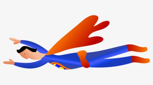 Thumb,wing,vertebrate - Super Heroi Voando Png, Transparent Png, Transparent PNG