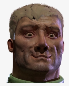 Doom Quake Champions Face Nose Head Forehead - Quake Champions Doomguy Face, HD Png Download, Transparent PNG