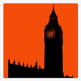 Big Ben Silhouette Png, Transparent Png, Transparent PNG