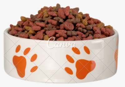 Dog Food Bowl Png - Bowl Of Dog Treats, Transparent Png, Transparent PNG