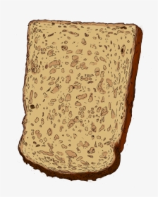 Drawing Of A Slice Of Bread - Slice Of Bread Draw, HD Png Download, Transparent PNG