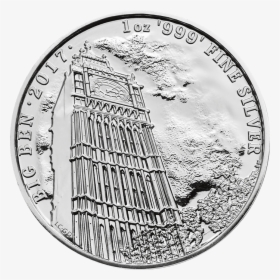 Landmarks Of Britain 2017 Big Ben 1 Oz Silver Coin - Landmarks Of Britain Silver Coin, HD Png Download, Transparent PNG