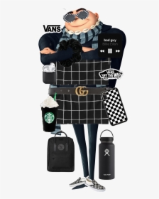 Gru Vsco🖤🖤 - Despicable Me Gru Minions Drawing, HD Png Download, Transparent PNG