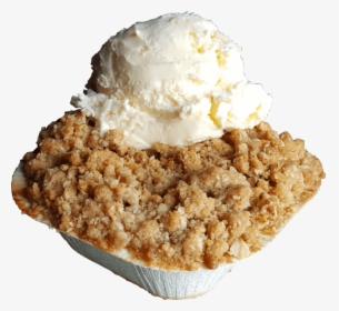 Apple Pie With Ice Cream Png, Transparent Png, Transparent PNG