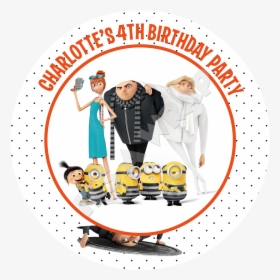 Minions Despicable Me Party Box Stickers - Despicable Me 5 Release Date, HD Png Download, Transparent PNG