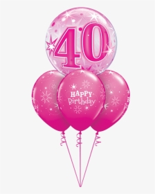 40 Pink Sparkle Bubble Layer - Pink Happy Birthday Sparkle, HD Png Download, Transparent PNG