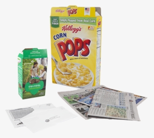 Cereal Box And Newspaper - Snack, HD Png Download, Transparent PNG