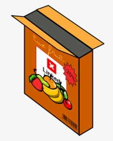 Cereal, Box, Bananas, Strawberries, Grocery, Groceries - Cereal Box Clip Art, HD Png Download, Transparent PNG