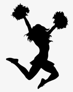 Cheerleader Silhouette Png - Cheerleading Transparent Background, Png Download, Transparent PNG