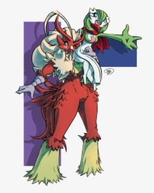 Fictional Character Mammal Vertebrate Cartoon Mythical - Gardevoir And Blaziken Female, HD Png Download, Transparent PNG