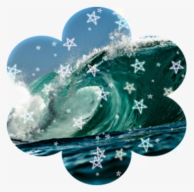 #sea #waves #awesome #star #pcean #freetoedit - Heart, HD Png Download, Transparent PNG