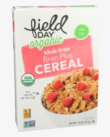 Field Day Organic Whole Grain Bran Plus Cereal Box-14, HD Png Download, Transparent PNG