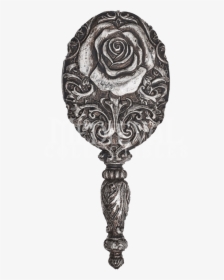 Baroque Rose Hand Mirror - Gothic Hand Mirror, HD Png Download, Transparent PNG