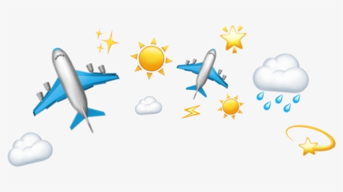 alarm and plane emoji