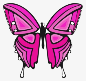 - Pink And Purple Butterfly , Transparent Cartoons - Pink Purple Butterfly, HD Png Download, Transparent PNG