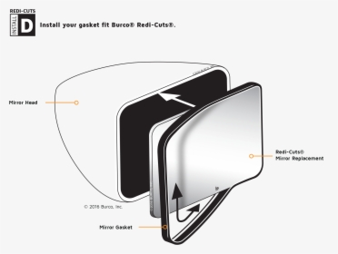Redicuts Installd - Automotive Side-view Mirror, HD Png Download, Transparent PNG