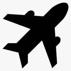 Airplane Icon Small - Black Airplane Cartoon Png, Transparent Png, Transparent PNG