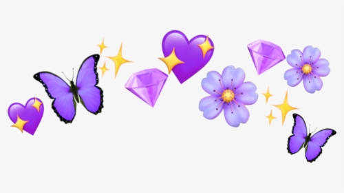 #purple #butterfly #flower #star #diamond - Viola, HD Png Download, Transparent PNG