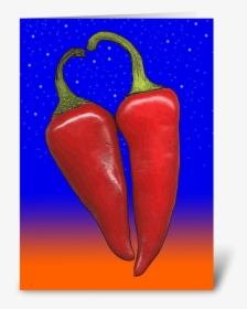Hot Pepper Love Greeting Card - Tabasco Pepper, HD Png Download, Transparent PNG