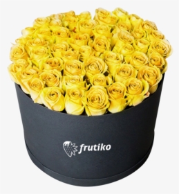 Yellow Roses Black Box - Buket Rose, HD Png Download, Transparent PNG