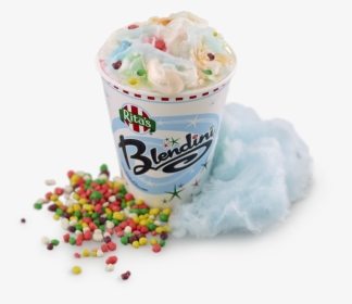 A Branded Cup Reads Blendini And Has Colorful Candy - Rita's Italian Ice Choc Choc Chip, HD Png Download, Transparent PNG