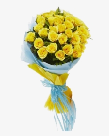 Transparent Bouquet Of Roses Png - 12 Yellow Roses In A Bouquet, Png Download, Transparent PNG