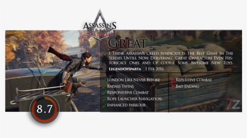 Assassins Creed Syndicate Updates V1 51hf 8dlcs Teamzantix - Kickflip, HD Png Download, Transparent PNG