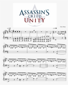 Transparent Assassin S Creed Unity Png - Piano Sheet Music Intense Mary Had A Little Lamb, Png Download, Transparent PNG