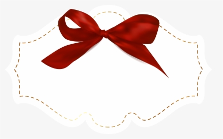 With Red Bow Template - Ribbon Award Template Png, Transparent Png, Transparent PNG