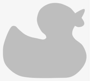 Transparent Rubber Duck Png - Grey Rubber Duck Clipart, Png Download, Transparent PNG